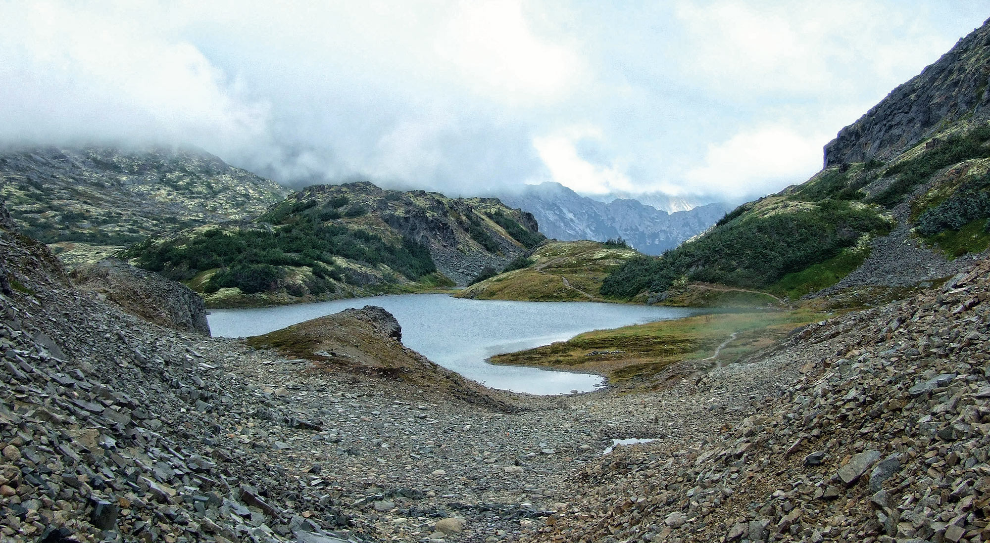 Chilkoot pass - cesta zlaté horečky na Klondiku