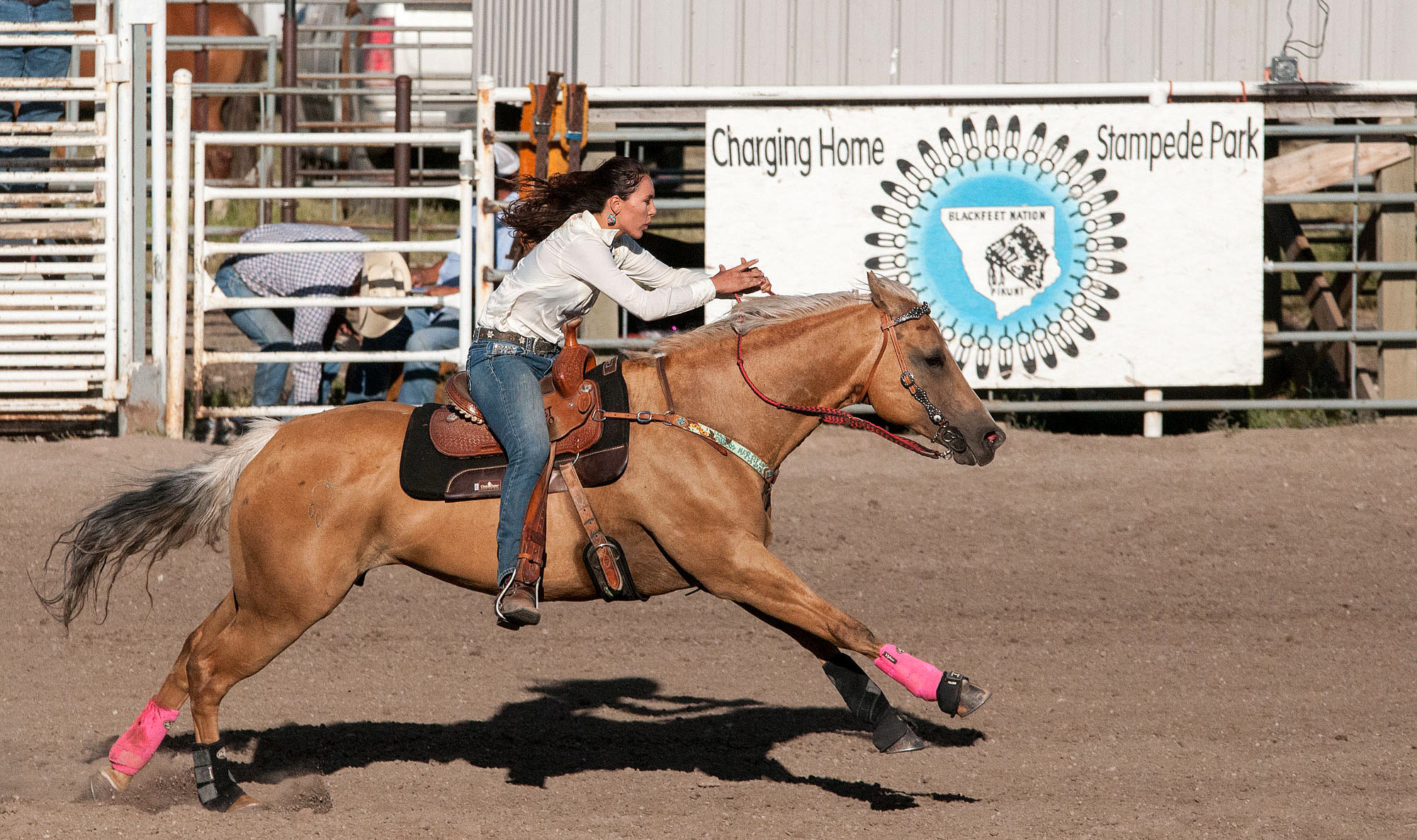 Rodeo na pow wow u Černých noh