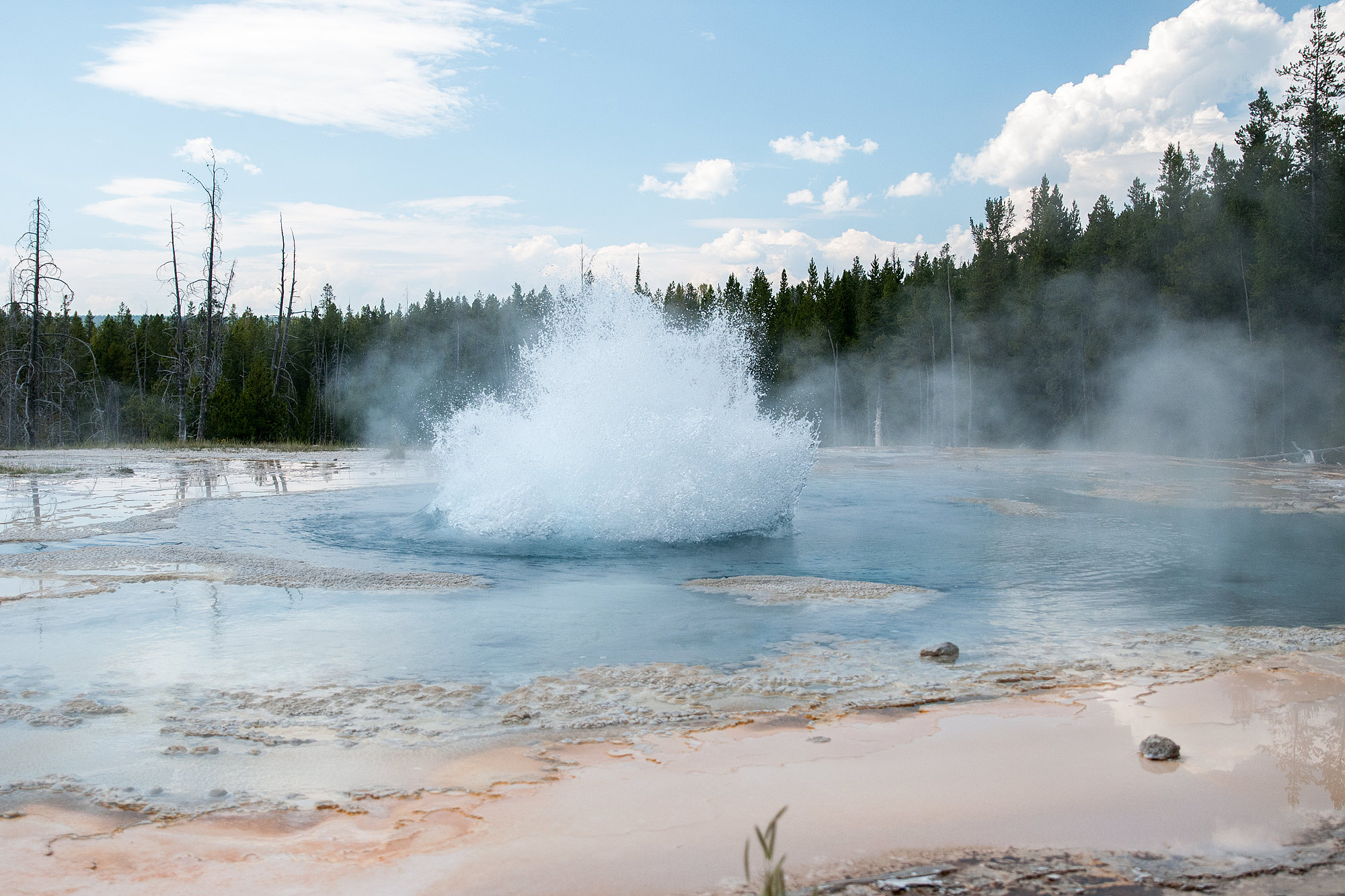 Gejzír v Yellowstonském národním parku