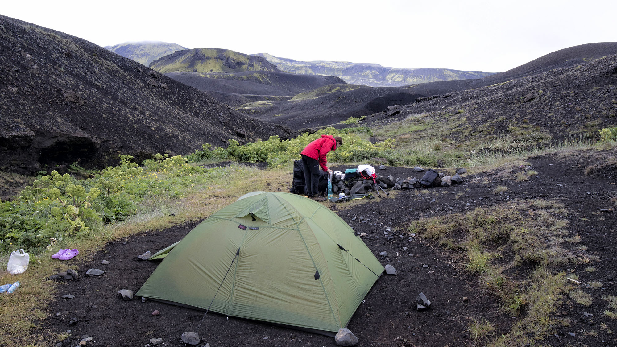 Laugavegur trek Island