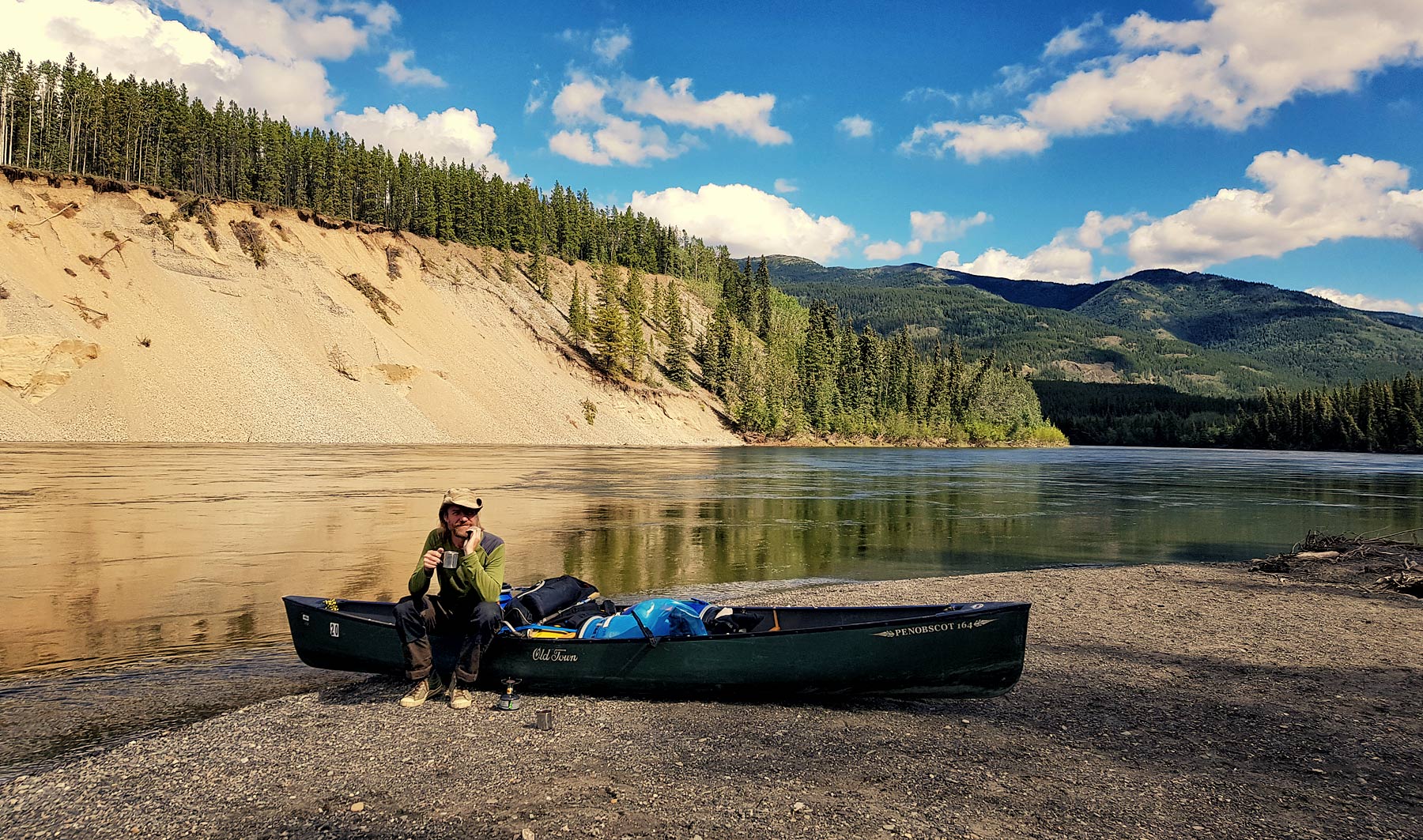 Teslin River plná slunce