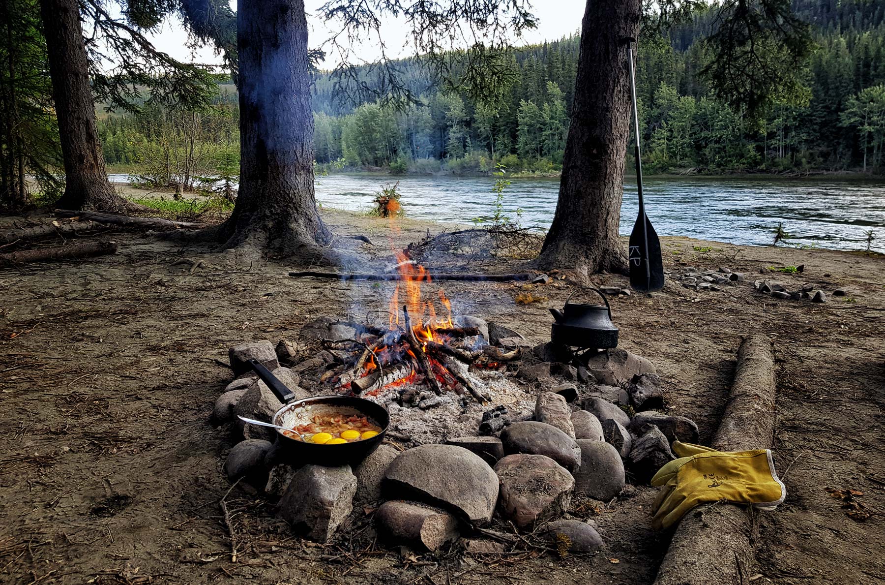 Teslin River plná slunce