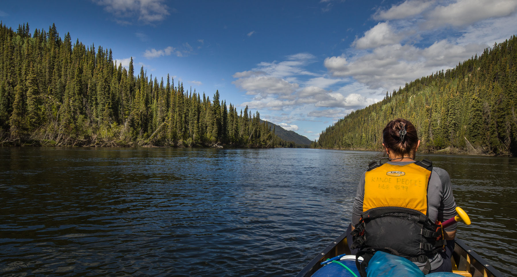 Teslin River plná slunce