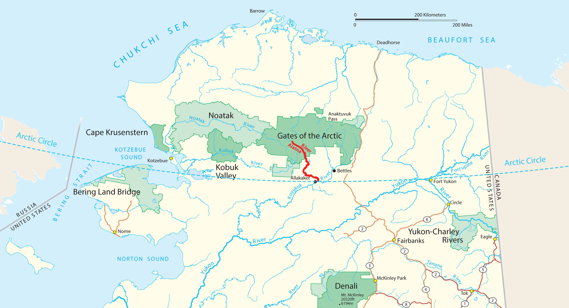 Alatna River canoe trip, Brooks Range, Gates Of The Arctic